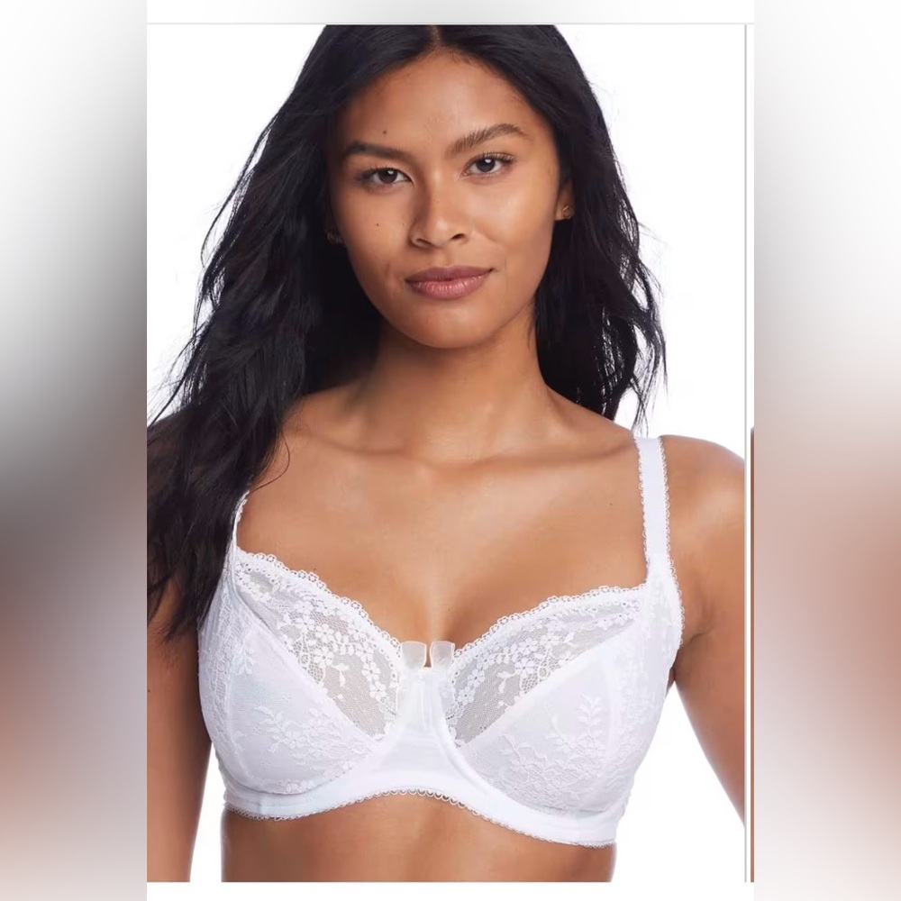 Pour Moi Elegant White Lace Bra